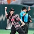 【巨人】モデル横田真悠が始球式「結構飛んだので良かった」３バウンドで捕手のミットへ
