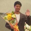 中谷潤人、田村亜矢との結婚受け相模原市長から「女性上位で奥さまにリードしてもらって」と助言