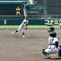 初出場の福山が甲子園練習　選手は「投げやすそう」「球見やすい」