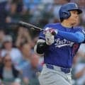 大谷翔平、痛烈な打球を放つも打球は右翼を守る鈴木誠也の正面を突く　ここまで2打数無安打