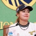 【女子ゴルフ】桑木志帆が日本記者クラブで会見　同じメジャーのＡＩＧ全英女子オープンを制した渋野日向子、山下美夢有に続きプロゴルファー３人目「来週から日本ツアー気を引き締めて頑張りたい」