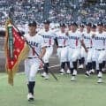 【甲子園】有明ナイン、大きな拍手に包まれて入場行進、実田聡志主将「地元に勇気を」