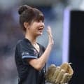足長っ！始球式登場の１９歳美女にＳＮＳ沸く「爆美スタイル」「野球へのリスペクトが」グラウンドでの仕草にも反響