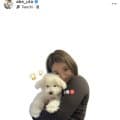 阿部詩“２ショット”で近影公開「幸せにするぞ〜」２歳になった愛犬をギュッ！「人形かと」「どっちもかわいすぎる」