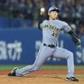 【阪神】最速163キロ工藤泰成のマッスル・カッターが威力　空振りが左打者の足に当たる