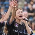 【ロッテ】元モーニング娘。の後藤真希が来場「LOVEマシーン」披露　始球式はワンバン投球
