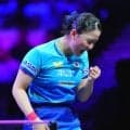 【卓球】張本美和、ミドルを攻め切り第４ゲームを11－8で奪取　ゲームカウント３－１とする