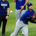 大谷翔平、約2週間ぶりキャッチボール実施　グラブ持ちグラウンド登場…敵地ファンから歓声