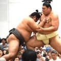 横綱大の里が巡業で本格調整　竜電に胸を借りぶつかり稽古、三段目結山には指導