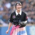 「めっちゃ可愛い子が映ってる！」ＺＯＺＯマリン降臨の２２歳人気美女にネット騒然「映る度にめちゃめちゃ顔小さくて驚く」「カラフルスカートが魅惑的」