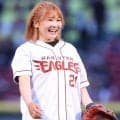 【楽天】宮城出身のプロゴルファー大須賀望、セレモニアルピッチでノーバウンド投球