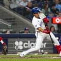 岡本和真　勝ち越し打含む２安打１打点　ブルージェイズ３連勝　左ヒザ打撲からスタメン復帰