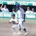 花巻東・赤間が本盗を成功　１死二、三塁から意表を突くヒットエンドランで打者空振りも滑り込む　ひとりで４盗塁の活躍
