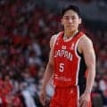 バスケ男子日本代表が1Qから韓国を圧倒…“Bリーグ3季連続MVP”ニュービル映し出され観衆沸く場面も
