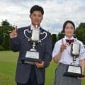 【高校ゴルフ】男女とも１年生が王座に　男子は白川統太郎が逆転勝ち、女子は重原純奈が逃げ切り