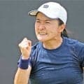  青山修子組 WTA1000初戦突破 