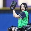 始球式を務めた“極悪女王”が「すごかった」　マウンドでのギャップにファン虜「可愛すぎだろ」
