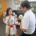 市長に下突き！　兵庫・豊岡の小4吉谷さん、空手の全国2大会で優勝