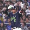 【ヤクルト】二塁打かと思いきや…古賀優大の三塁線への打球が塁審に当たる　結果は単打
