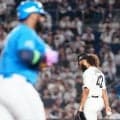 【ロッテ】ジャクソン６回２失点降板　日本ハム・レイエスに同点２ラン献上、両手を膝にがっくり