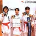 【中学空手道】残り１９秒から逆転　女子団体組手で泊親会清水の中堅・板野朱花が連覇決める左上段蹴り　昨年と同メンバーで栄冠