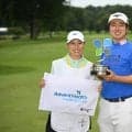 「涙が出そう」 米下部ツアー初勝利の杉浦悠太は女性キャディと試行錯誤の2人旅