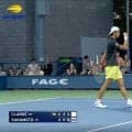 全米OPで20歳のサムライが「スーパーパス！」 逆転勝利を引き寄せた“会心のパッシングショット”に場内どよめき