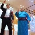 新十両・時不動の昇進を祝う会…地元・焼津市で先輩関取の翠富士が飛び入り参加「秋場所で対戦したら…」