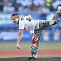 ロッテ　那須川天心が始球式　ワンバン投球に「１２０点。満点は１７０点なんで（笑）」「草野球からやり直していきたい」