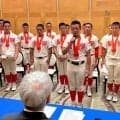 智弁和歌山、知事に日本一を報告　「優勝にふさわしい行動する」