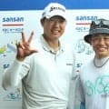 【男子ゴルフ】元巨人左腕の森福允彦氏をキャディー起用！　出水田大二郎が３アンダー好発進「仲良しコンビです！」