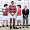 京産大ラグビー部、創部初のスポンサーロゴ入りユニホーム発表　初の大学日本一へ石橋チューカ主将「重みと責任を受け止め一戦一戦を全力で」