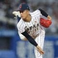 高校日本代表　織田翔希　初回から１５６キロで場内どよめく