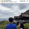 元Ｗ杯日本代表正ＧＫ　中１息子が「パパより大きい！」１８７センチ父譲り長身「たくましい背中」元モデルの権田裕美さん