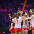 女子日本代表　セットカウント0-2から1セットを奪い返すもタイに競り負け3位決定戦へ　
