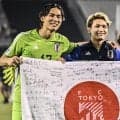 ｢太郎ゴール！で喜んでたら｣パリ五輪出場の24歳アタッカー、元同僚から鮮やかボレーで海外初弾！FC東京ファン歓喜と困惑!?｢大志がやらかしてて複雑すぎる｣
