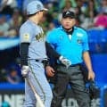 【阪神】森下翔太があわや暴言退場　熊谷敬宥がベンチで寄り添い、佐藤輝明が球審なだめる