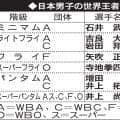 日本男子の世界王者／一覧