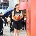 「まだ現役で戦えそう」柔道パリ金の角田夏実さんがバスケユニ姿　上腕の筋肉健在「腕が出るのでパワーアップしてから来ました（笑）」