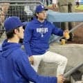 右手マメの佐々木朗希は４日に投球再開　試合前のキャッチボールで変化球も披露