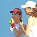 加藤未唯組 シードに逆転勝ち 初戦突破