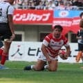 【 ラグビー】プロップ稲場巧が初キャップで初トライ「鳥肌が立つような感覚」