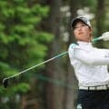 20歳の福田萌維が和歌山県勢初のツアー優勝へ、木戸愛に２打差つけて後半に突入　国内女子最終日