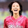 【楽天】ボートレースCMキャラクターの安斉星来が始球式　ツーバウンド投球に「30点」