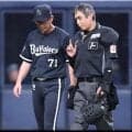試合中断はハイブリッドポジション申告方法の確認　責任審判の真鍋審判員が説明　オリックス－ロッテ戦の二回に約３分間の中断