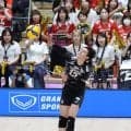 【バレー】高橋藍が止まらない　サービスエースにバックアタックでセット連取に導く