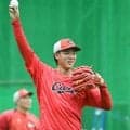 広島・杉田健　１軍に初合流  永川投手コーチと高２軍監督から激励の言葉「呼ばれたからには思い切りやる」
