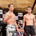 朝倉未来「明日すごいもの見せる」青木真也「積み上げてきたもの出し切る」ＲＩＺＩＮ大一番へ前日計量クリア　フェースオフで青木は視線合わさず