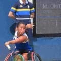 上地結衣　日本選手同士の１回戦で大谷桃子にストレート勝ち　改良中のサーブはまだ２０％の出来