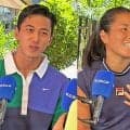 小田凱人と上地結衣 全米OPへ意気込み